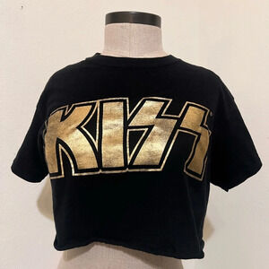 Kiss Rock Band Crop Top Tee festival wear